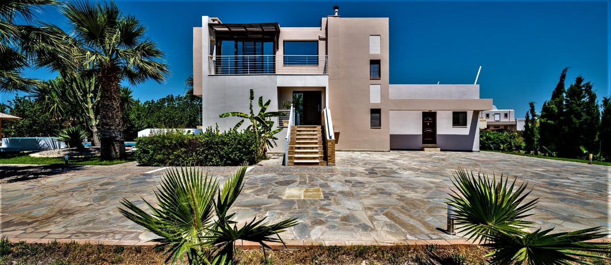 Xenos Villa 2 With A Private Pool,Near The Sea Tigkaki  Bagian luar foto