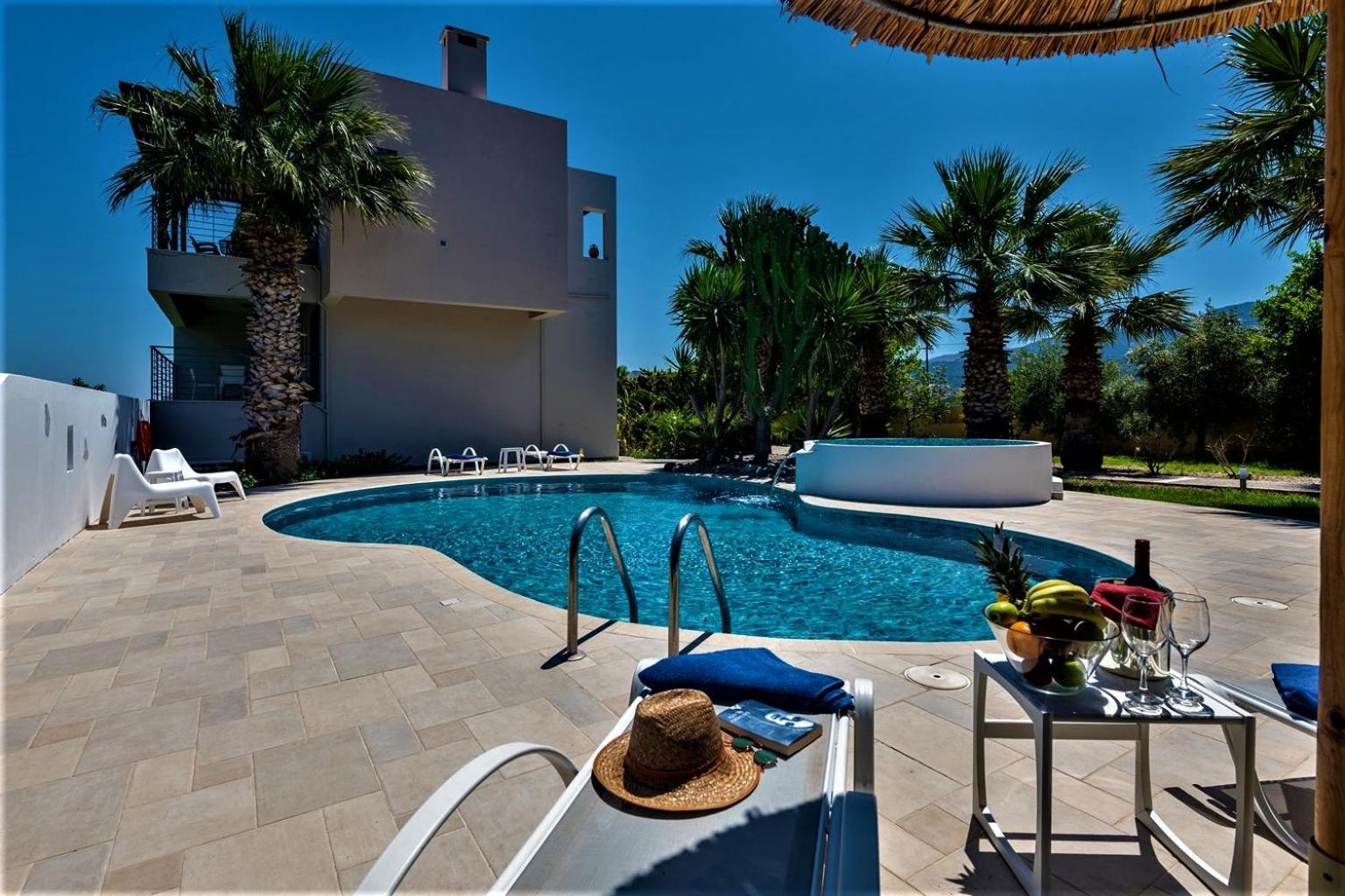 Xenos Villa 2 With A Private Pool,Near The Sea Tigkaki  Bagian luar foto